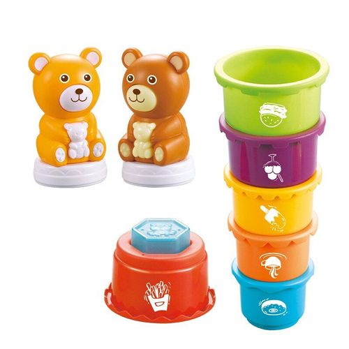 Tour À Anneaux Empilables Pour Bébé, 7 Pièces, Jouets Amusants, Couleur Arc-En-Ciel, Jouet D'Intelligence Précoce, Jouets Éducatifs Montessori Pour Bébé