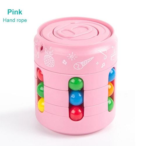 Cube Anti-Stress, Petit Haricot Magique Rotatif, Jouet Anti-Stress Pour Enfants Adultes, En Plastique, Cadeau Pour Enfants De 5-7 12-15 Ans