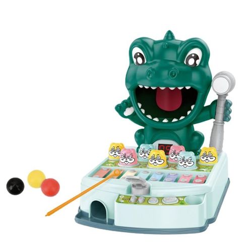 Jouet Électrique Multifonction Whack-A-Taupe Pour Enfants, Jouet À Percussion De Dinosaure Avec Lumière Et Musique Pour Le Divertissement