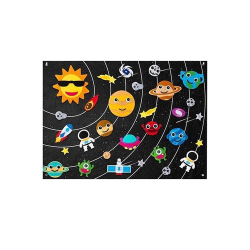 Jouet Éducatif En Feutre Planète Bébé, Apprentissage Précoce, Enseignement Pour Enfants, Bricolage Artistique, Aide À La Couture, Jouet Montessori W7d5
