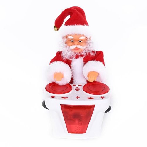 Jouet Électrique De Noël Pour Père Noël Avec Musique, Danse Scintillante, Tambour, Décorations De Noël, Cadeaux