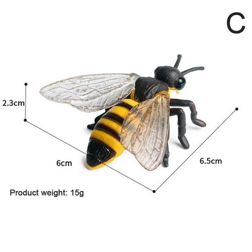 Modèle D'Abeille Simulation D'Animaux, Jouets Figurines Poupées, Décoration De Sac De Festival Pour Enfants, Chaussures De Fête, Accessoires Pour La Maison, B0q5