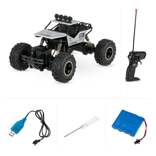 Voiture Télécommandée 6288a, 2.4g, Échelle 1:16, Véhicule Radiocommandé, Carrosserie En Alliage, Chenille, Buggy Monstre