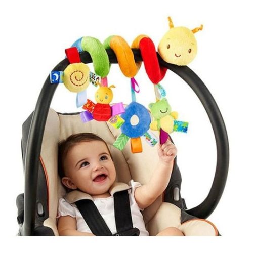 Jouets En Peluche Pour Bébé, Berceau En Forme De Ver, Hochet, Cloche, Poussette Suspendue En Forme D'Insecte, Jouets De Sécurité En Spirale Pour Enfants, Cadeau