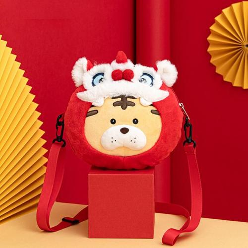 Sac Portefeuille En Peluche Pour Mascotte Du Tigre Du Zodiaque, Mini Sac, Jouet, Symbole Du Tigre Chinois, Poupée, Pour Le Nouvel An 2022