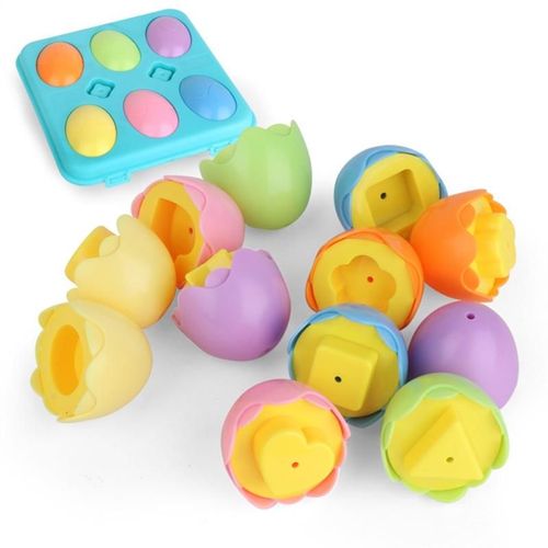 Jouet Éducatif Montessori Pour Bébé, ¿Ufs Intelligents, Puzzle De Forme, Jouets Assortis, Blocs De Construction D'Écrou À Vis En Plastique Pour Enfants