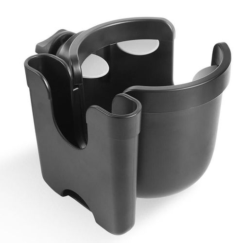 Porte-Gobelet Universel 2 En 1 Pour Poussette De Bébé, Support De Bouteille En Plastique Abs Rotatif À 360 Degrés Pour Chariot De Vélo