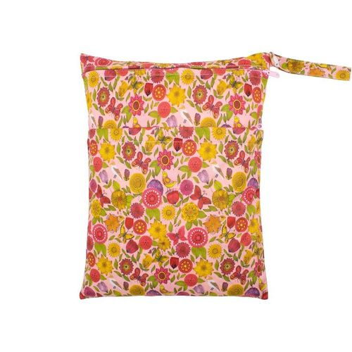 Sac À Couches Pour Bébé 30x36cm, Imprimé Dessin Animé, Imperméable, Double Fermeture Éclair, Pour L'Été, En Tissu Respirant Pour L'Extérieur