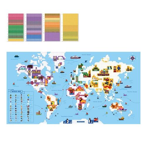 Autocollant De Mosaïque Pour Enfants, Puzzle De 3 Ans, Géométrie, Cognition Humaine, Bébé Pâte Carte À La Main, Cube, Jeux D'Autocollants, Diy Bricolage, W5h3