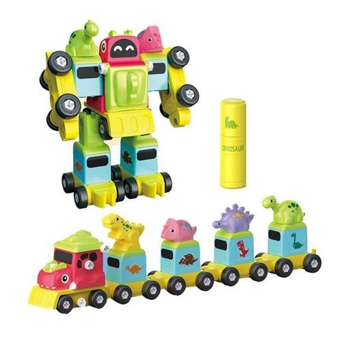 Robot Jouet De Construction De Train De Dinosaures, Jouet Éducatif Pour Enfants, Véhicules, Cadeau De Noël