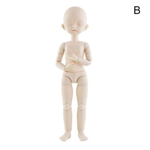 Yeux Endormis Bjd Bébé Sans Maquillage, 28cm, Peau Blanche Grasse, Fermer Les Yeux S Bébé Sans Maquillage Pour Gir M2q1