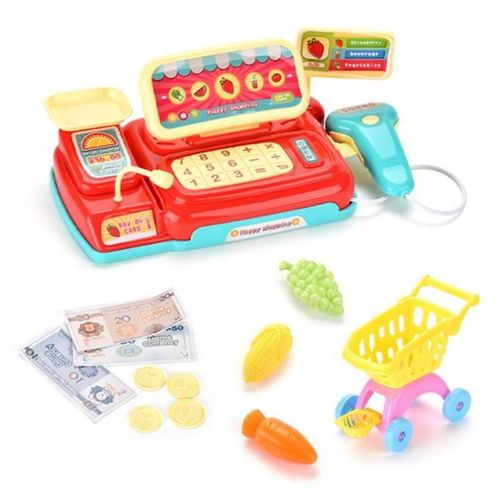 Calculatrice De Caisse Pour Enfants, Simulation De Musique Et De Lumière, Jouet De Maison Pour Garçons Et Filles