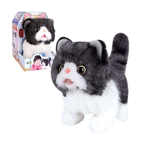 Poupée Réaliste Électrique De 17cm/7 Pouces, Jouet De Chat En Peluche Doux Et En Peluche, Décor Miniature, Jouet Robot Pour Chat, Simulation De Chat Électrique