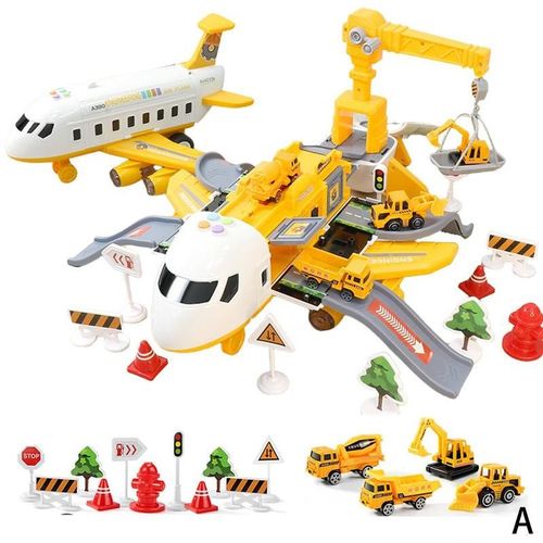 Avion De Grande Taille Pour Enfants, Avion De Grande Taille À Déformation, Simulation De Musique, Bricolage, Piste D'Inertie, Jouet Pour Enfants, Noël X0c0