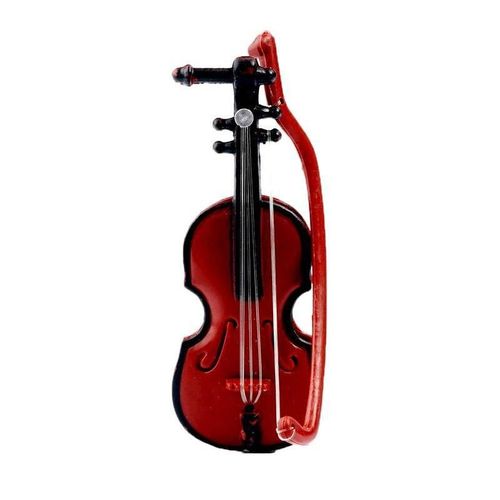 Accessoires De Maison 1:12, Mini Jouet Simulé, Décor De Maison Musicale, Instrument, Violon, Jouet Pour Enfant J7y0