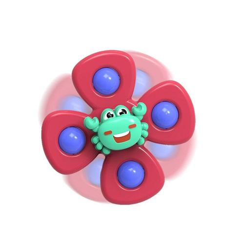 Spinner De Dessin Animé Pour Enfants, Jouet De Bain Gyroscopique D'Insecte Coloré En Abs, Anti-Stress, Berceau Éducatif Pour Tout-Petits, 1 Pièce