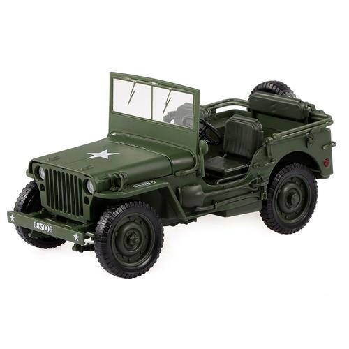 Maquette De Voiture Jeep En Alliage Moulé Sous Pression 1:18, Modèle De Voiture Tactique Militaire, Panneaux D Ouverture Du Capot Pour Révéler Le Moteur, Jouets Cadeaux Pour Enfants