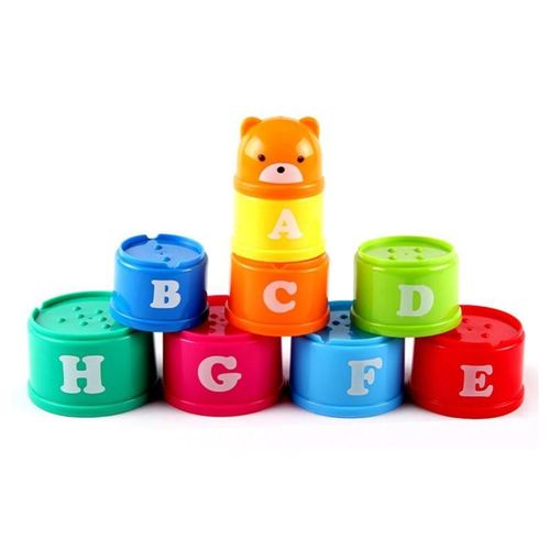 Blocs De Construction Empilables, Gobelets Pour Enfants, Jouets Éducatifs, Ours Empilable, Cadeaux, Tour, Mini Tasses Amusantes, Arc-En-Ciel, Jouet Amusant T J6b9