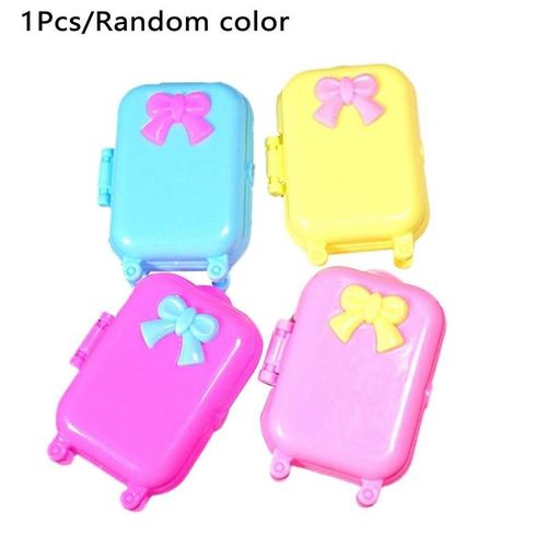 Valise En Plastique Pour Enfants, Jouets De Mode 3d Voyage Train, Accessoires De Meubles De Maison 11 Pouces M2s8