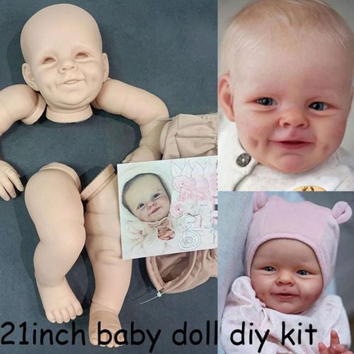 Kit De Renaissance En Vinyle, 21 Pouces, Kit Populaire De Bricolage, Réel, Vierge, Réaliste, Doux, Ouvert, Yeux De Noël, Cadeau De Peau, I0y5