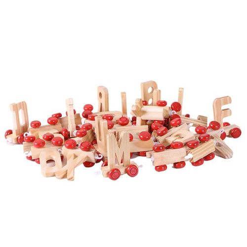 Jeu De Jouets En Bois Alphabet Pour Enfants, 28 Pièces/Ensemble, Jeu Éducatif En Bois Personnalisé Pour Tout-Petits, Éducatif Pour Enfants Jusqu'À O2m0