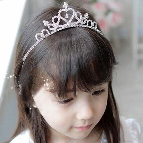 Couronne Diadème Princesse Pour Filles, Bijoux En Cristal, Accessoires Décoratifs Pour Cheveux, Mariée, K9l4