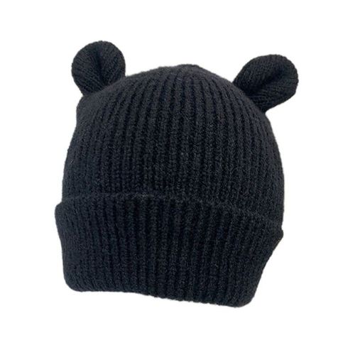 Bonnet Tricoté Avec Oreilles Pour Bébé, Mignon Ours, Automne Hiver