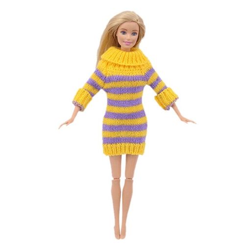 Joli Pull À Col Roulé Pour Poupées Barbie 30cm/12 Pouces, Fournitures De Fête D'Anniversaire Pour Filles
