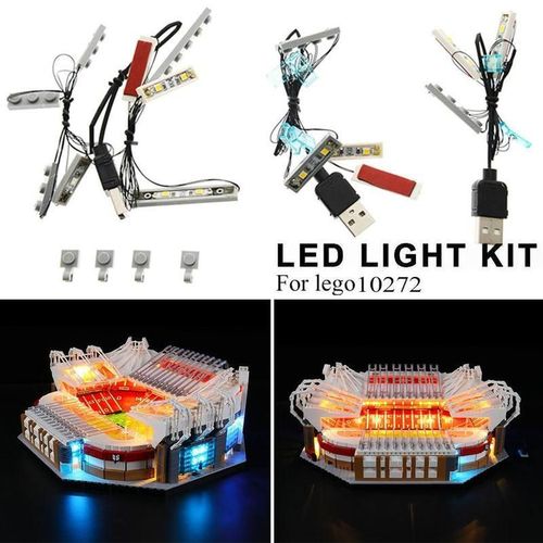 Bloc D'Accessoires De Stade Assemblé, 1 Pièce, Compatible Avec L'Éclairage Led De L'Ancien Parc De Marseille, Blocs L6q6