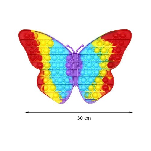Jouet Relaxant Anti-Stress, Grand Papillon, Anti-Stress, Moulant Et Simple, Couleur Arc-En-Ciel