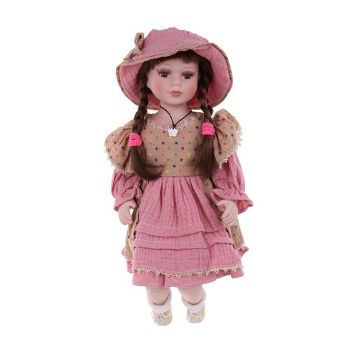 Poupée Vintage En Porcelaine Pour Filles, 40cm, Excellente Fabrication, Accessoire De Bricolage, Avec Présentoir, Cadeau D'Anniversaire Et De Noël, #2