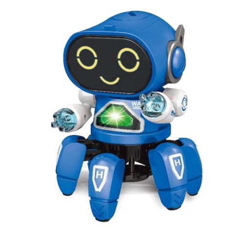 Robot Électronique Intelligent Pour La Marche Et La Danse Dans L'Espace, Jouet, Musique, Chant, Blanc, Rose, Orange Et Bleu