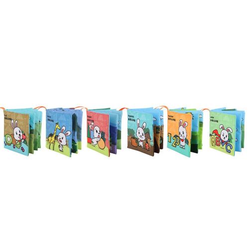 Livre En Tissu Doux Pour Bébé, 6 Pièces/Ensemble, Jouets Éducatifs, Développement Précoce, Anglais, Livre De Lecture