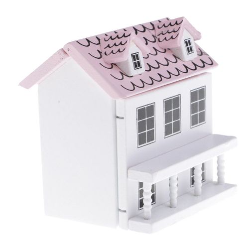 Maison De Villa Miniature En Bois, Modèle 1:12, Maison De Poupée, Cabane De Jardin, Jouet