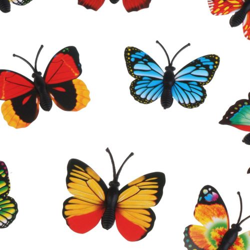 Figurines Papillon Multicolores Réalistes, 12 Pièces, Modèles D'Insectes Scientifiques Et Naturels, Jouet De Développement Pour Enfants À Collectionner
