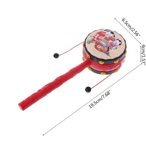 Jouet Pour Enfant Chinois, Hochet, Tambour, Singe, Cadeau Y4ud