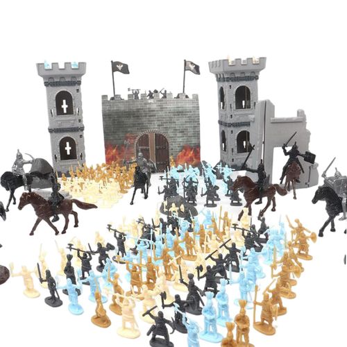 Ensemble De Jouets Militaires Pour Garçons, Accessoires De Jeu De Bricolage, Modèle De Développement, Construction De Château En Plastique, Ensemble De Jeu Armée Pour Hommes, Décoration Pour Enfants