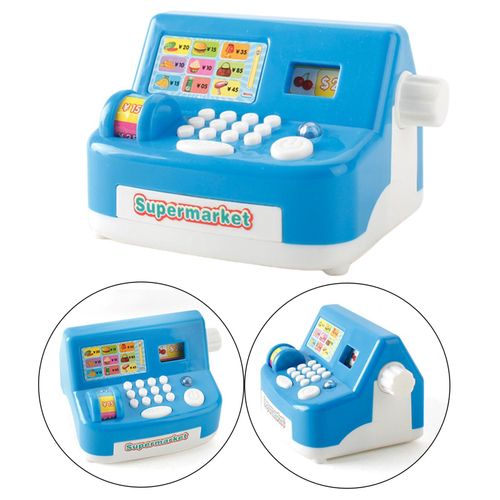 Simulation De Caisse Enregistreuse À Piles, Caisse De Courses Pour Enfants D'Âge Préscolaire De 3 4 5 6 7 Ans Et Plus, Cadeau D'Apprentissage
