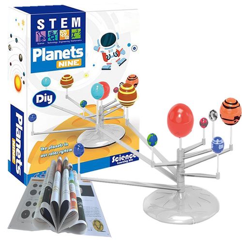 Jouets De L'Espace Avec Outils De Peinture, Modèle De Système Solaire Pour Enfants, Stem Pratiques, Projet De Bricolage, Ensemble De Cadeaux Éducatifs Pour Enfants, Cochon D'Anniversaire