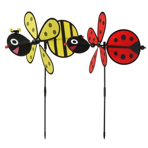 Moulin À Vent En Forme De Coccinelle, Abeille, Jouet De Printemps, Décoration De Jardin Pour La Maison