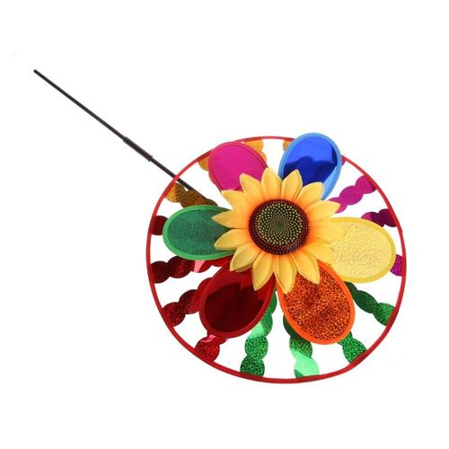Moulin À Vent En Tournesol Coloré Y4ud, Décoration Pour La Maison, Le Jardin, La Cour, Jouet Pour Enfants