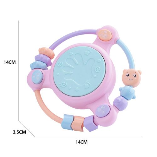 Hochets De Projection Pour Bébé, Jouets Musicaux, Cloches À Main Clignotantes, Tambour Infantile, Nombres, Cognition Graphique, Jouet Éducatif Précoce, Cadeau
