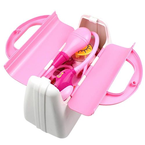 Ensemble De Jouets Médicaux Pour Enfants, 15 Pièces, Simulation D'Infirmière, Boîte De Transport, Jeu De Rôle, Kit Médical, Cadeau Pour Enfants