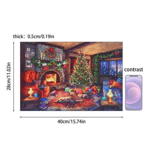 Puzzle En Bois Unique Et Créatif Pour Enfants Et Adultes, Puzzle Irrégulier En Bois, Thème De Noël, Nouvelle Collection, 150 Pièces