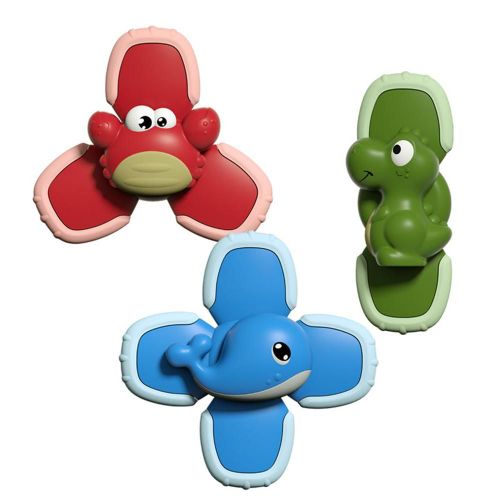 Toupie À Ventouse Pour Bébé, Jouets De Bain Pour Bébé, Décompression, Ensemble De Jouets, Ventouse, Tournant Heureux, Pointe Des Doigts