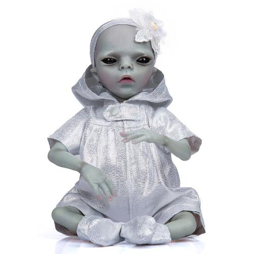 Poupée Réaliste Reborn Alien De 14 Pouces, Jouet Fini Avec Vêtements, Peint À La Main, Mobile, Doux, Cadeaux Pour Enfants