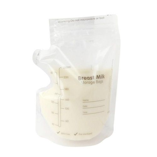 Sac De Stockage De Lait Maternel Pour Bébé, Sac De Stockage De Lait Maternel, Sac De Stockage De Lait De 250ml, 60 Pièces, Conteneur À Double Chaîne À Fermeture, Stockage Plus Sûr