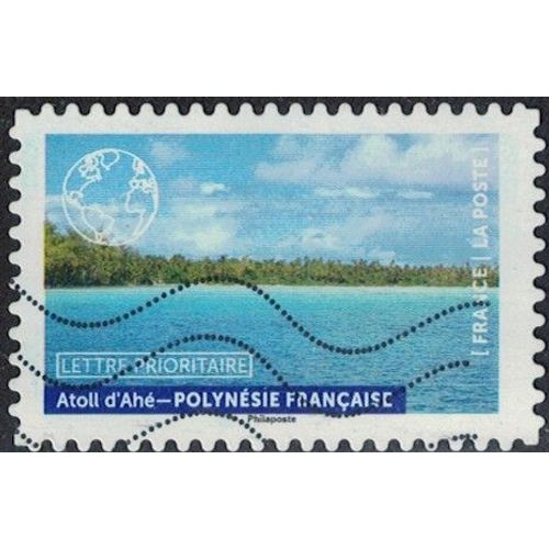 France 2022 Oblitéré Used Notre Planète Bleue Atoll D'ahé Polynésie Française