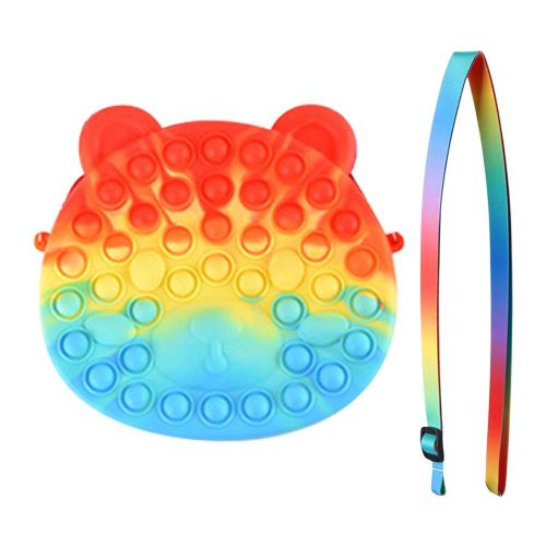 Sac À Bandoulière En Forme D'Ours Pour Enfants, Jouet, Anti-Stress, Anti-Stress, Jeu Simple, Cadeaux
