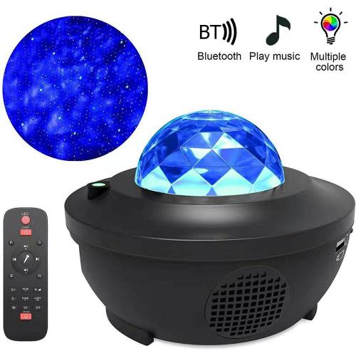 Projecteur De Galaxie Et Ciel Étoilé Coloré, Avec Commande Vocale, Bluetooth, Lecteur De Musique, Veilleuse Led, Chargement Par Câble Usb, Lampe À Offrir En Cadeau